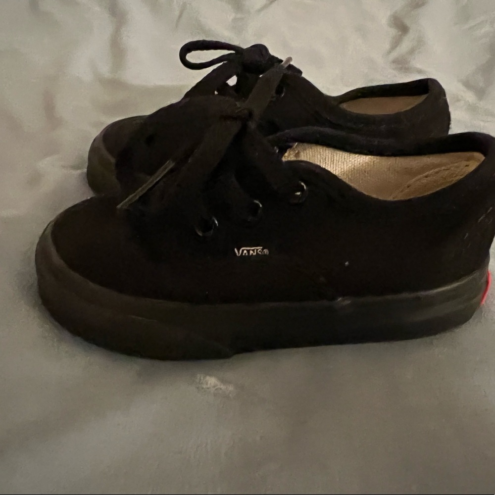 Toddler all black vans size 5.5